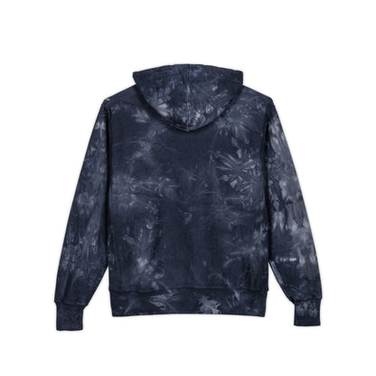 Tie-Dye Champion Hoodie — Embroidered "Love Is A Universal Language" Graphic