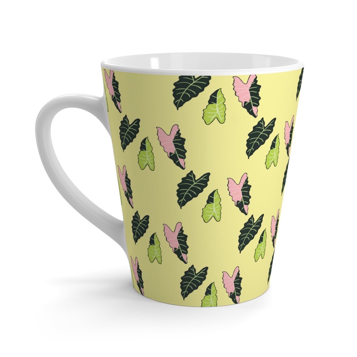 Alocasia Pattern Ceramic Mug 12 oz