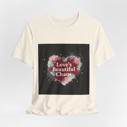 Love's Beautiful Chaos Tee | grunge heart shirt, distressed love tee