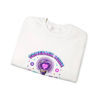 Comeback Mode Streaming Squad Crewneck, K-pop Comeback, Lightstick Fan Chant