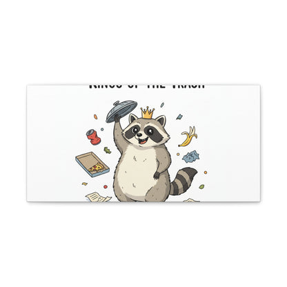 Kings of the Trash Canvas, Raccoon Doodle | Trash Panda, Goofy Critter Art