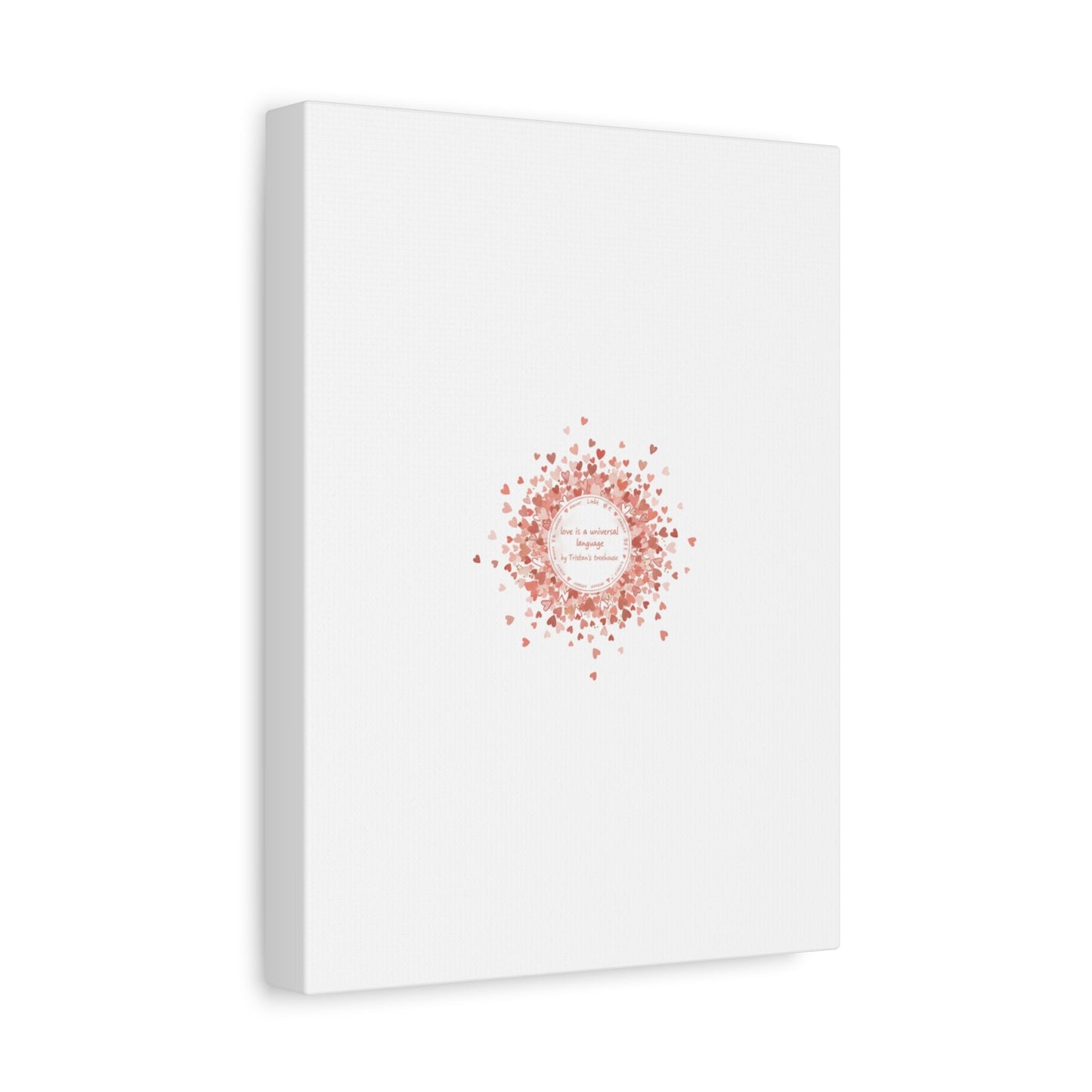 Tiny Heart Confetti Canvas | Matte Stretched Wall Art