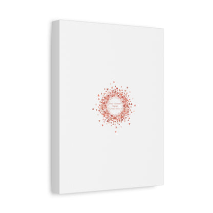 Tiny Heart Confetti Canvas | Matte Stretched Wall Art