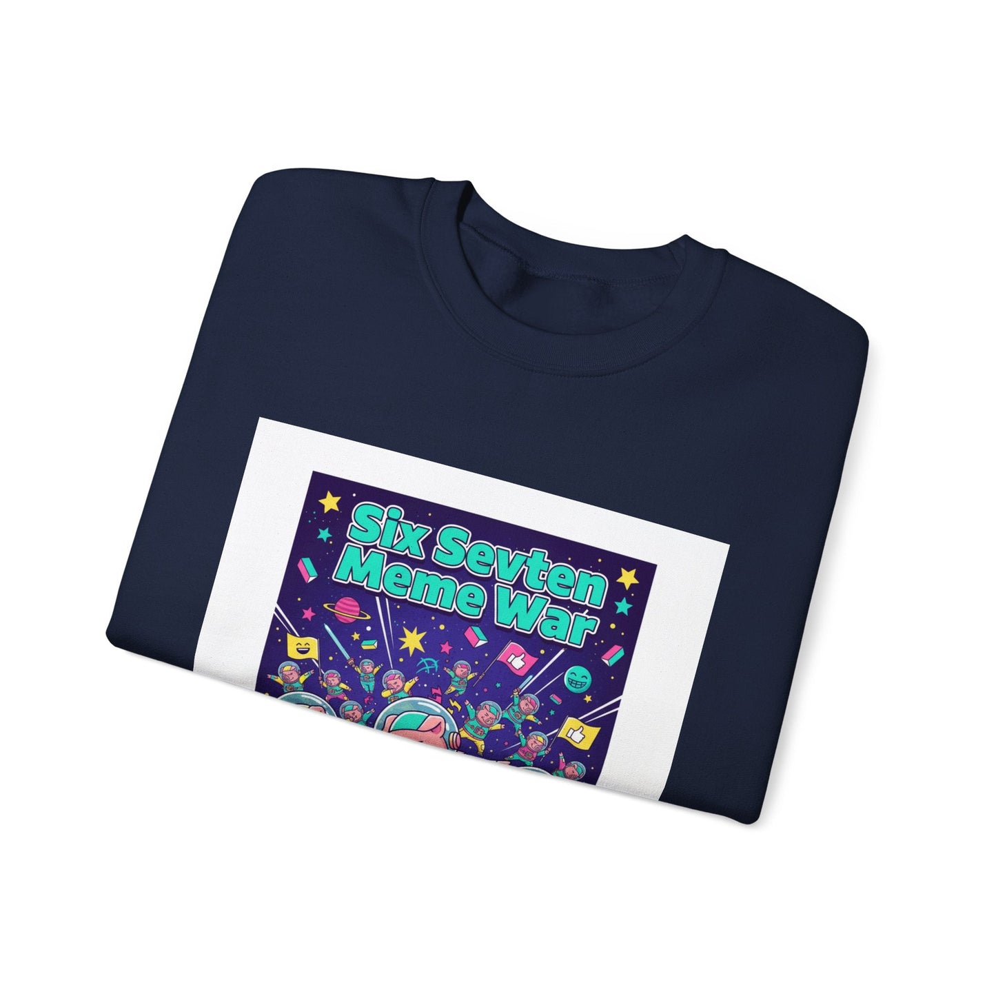 Meme War: Six vs. Seven Crewneck Sweatshirt