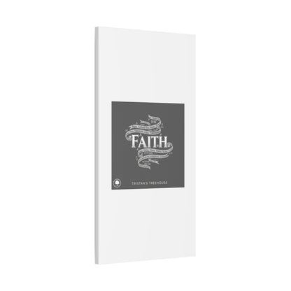 handwritten faith ribbon Canvas | sketch aesthetic, doodle design