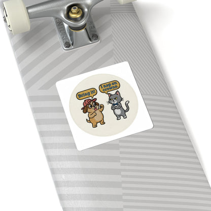 Cooked Beyond Repair Sticker | exhaustion meme, burnout snack