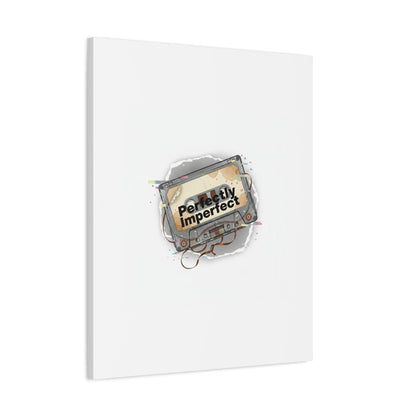 Perfectly Imperfect Cassette, Canvas Print | Analog Error, glitch art static