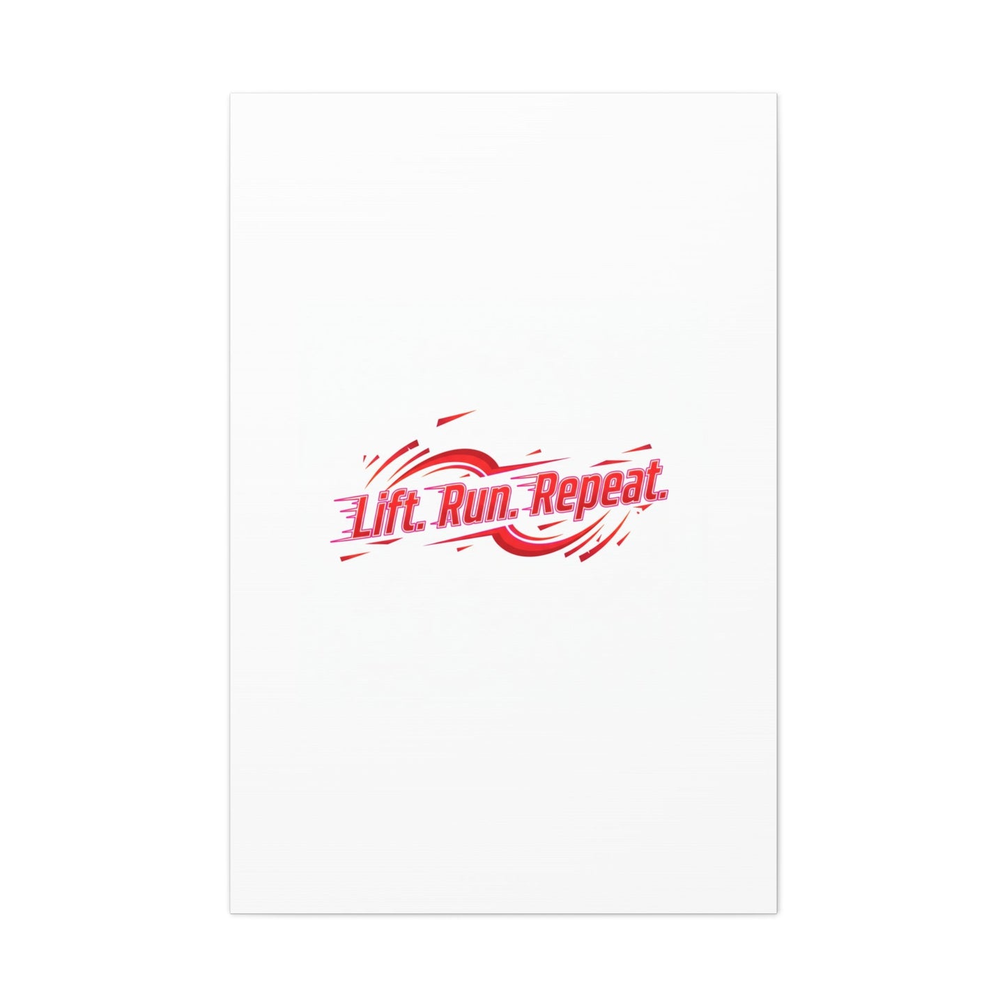 Lift Run Repeat Canvas | Fitness Wall Art, Gym Motivation