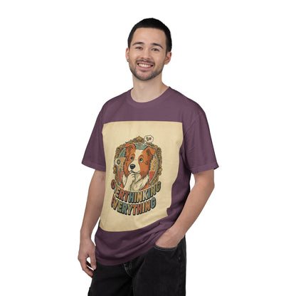 Overthinking Overrated Dog T-Shirt — Funny Dog Graphic Tee
