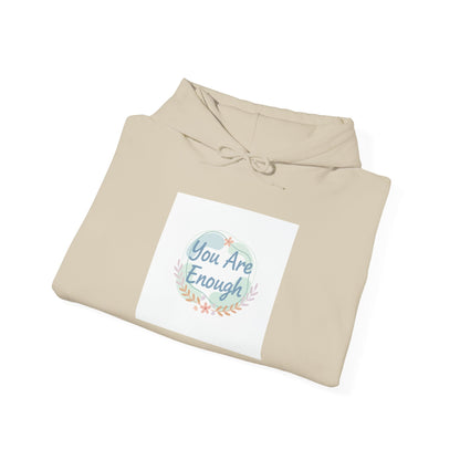 You Are Enough Hoodie | mental health check-in, self care quote