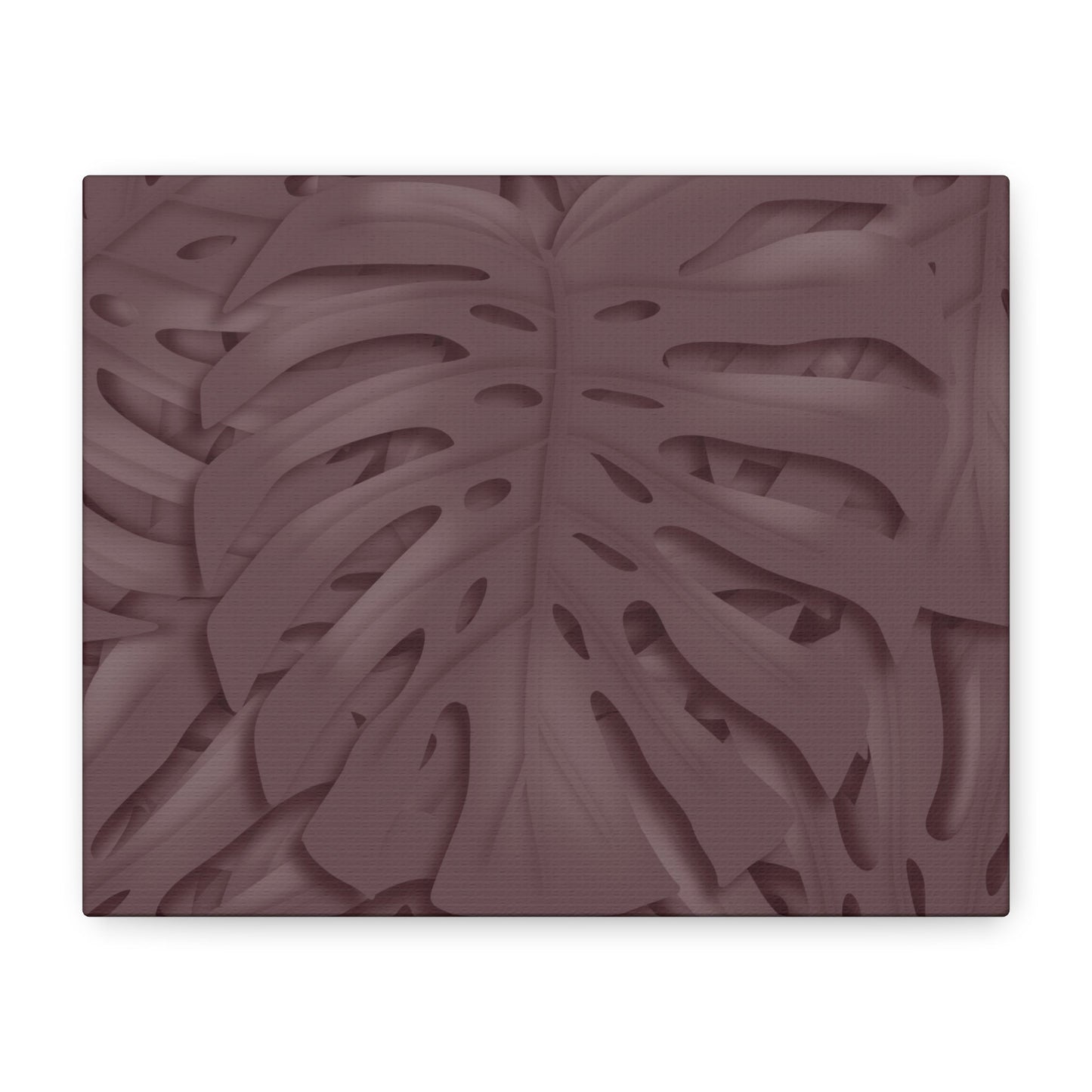 Merlot Monstera Canvas Print – Botanical Wall Art