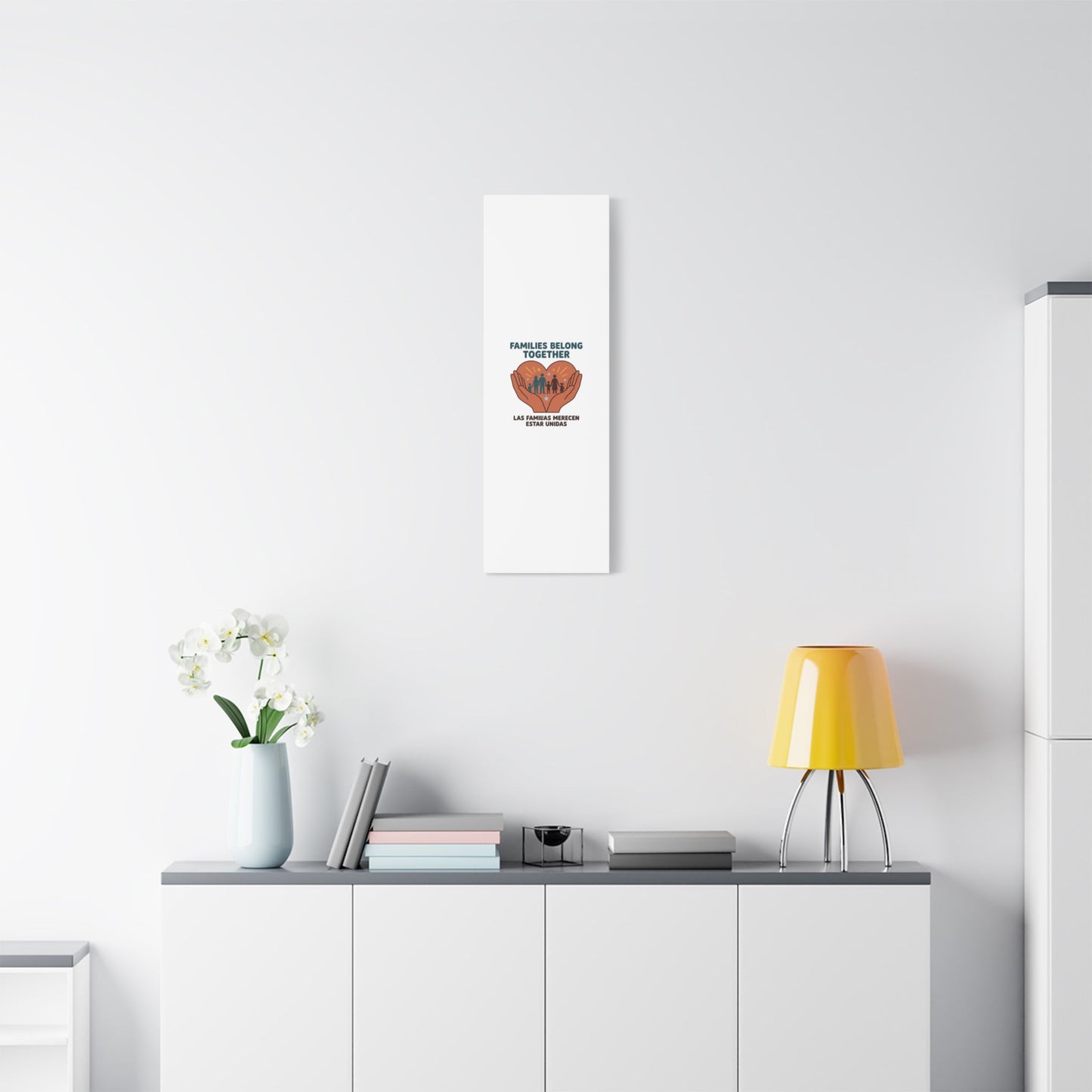 Families Belong Together Canvas | Family Unity, Bilingual Solidarity