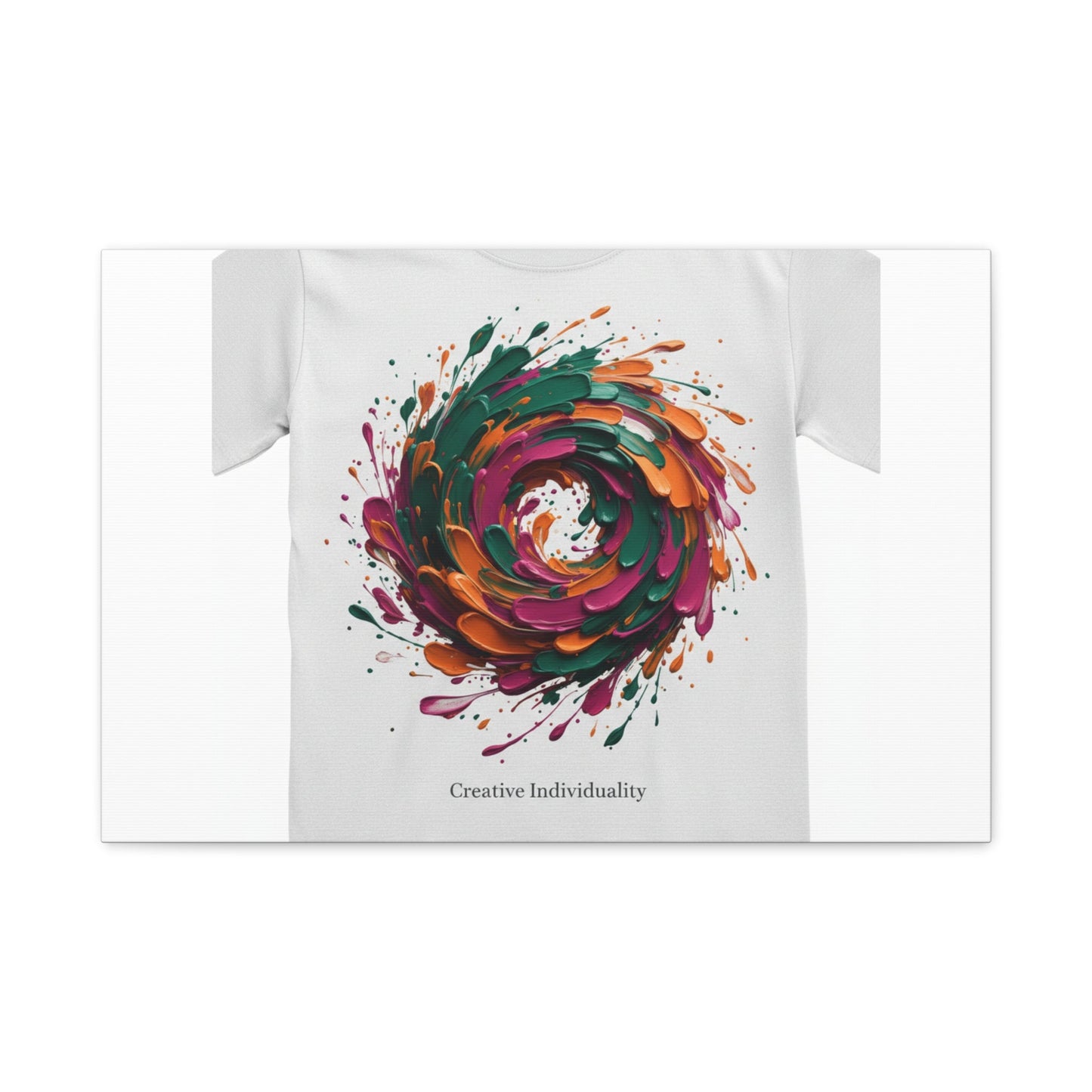 Painterly Abstract Floral Swirl Canvas | Matte Stretched Canvas