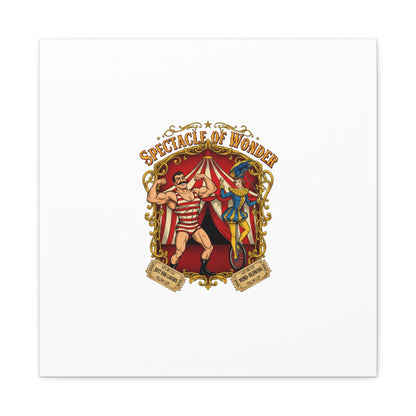 Spectacle of Wonder Circus Art Print, Canvas | Vintage Carnival Design