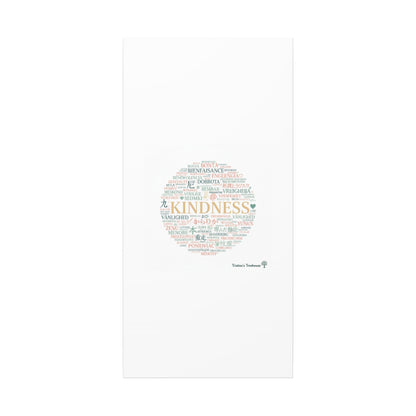 Kindness Word Cloud Canvas | Fresh Start Minimalist Wall Art
