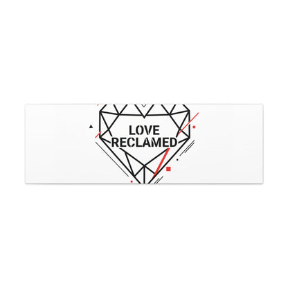 Love Reclaimed Canvas | modern heart design, minimalist love icon
