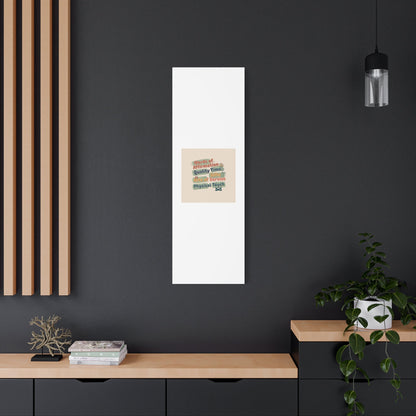 Love Languages List Matte Canvas Wall Art | love language meme, relationship humor