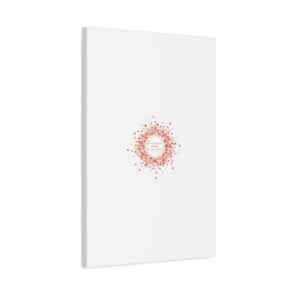 Tiny Heart Confetti Canvas | Matte Stretched Wall Art