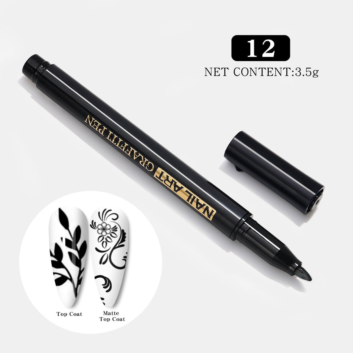 Nail Art Painting Smearing Nail Point Flower Hook Line Pen One Step Glue
