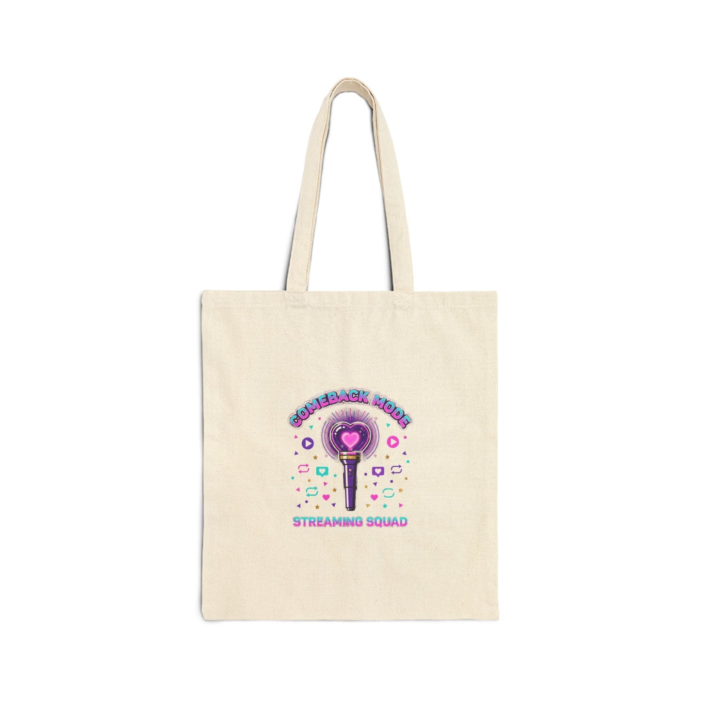 Streaming Squad Lightstick Tote | K-pop Comeback, stan purple era