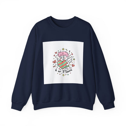 6 7 Weird Cupid Crewneck | Viral Valentine's Sweatshirt | Funny Quirky Love
