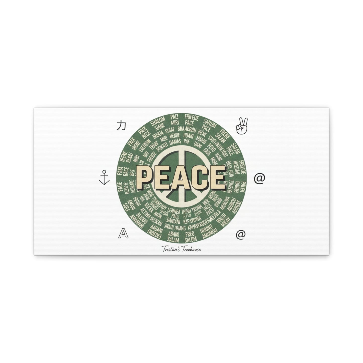 Peace doodle canvas | hand drawn sketch aesthetic, handwritten message