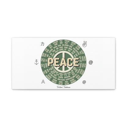 Peace doodle canvas | hand drawn sketch aesthetic, handwritten message