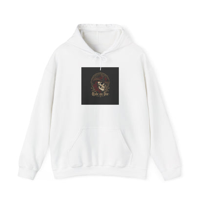 Ride or Die Skull, Hoodie | western skull art, gothic Americana