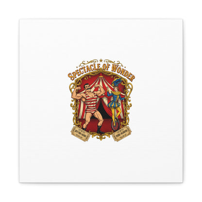 Spectacle of Wonder Circus Art Print, Canvas | Vintage Carnival Design