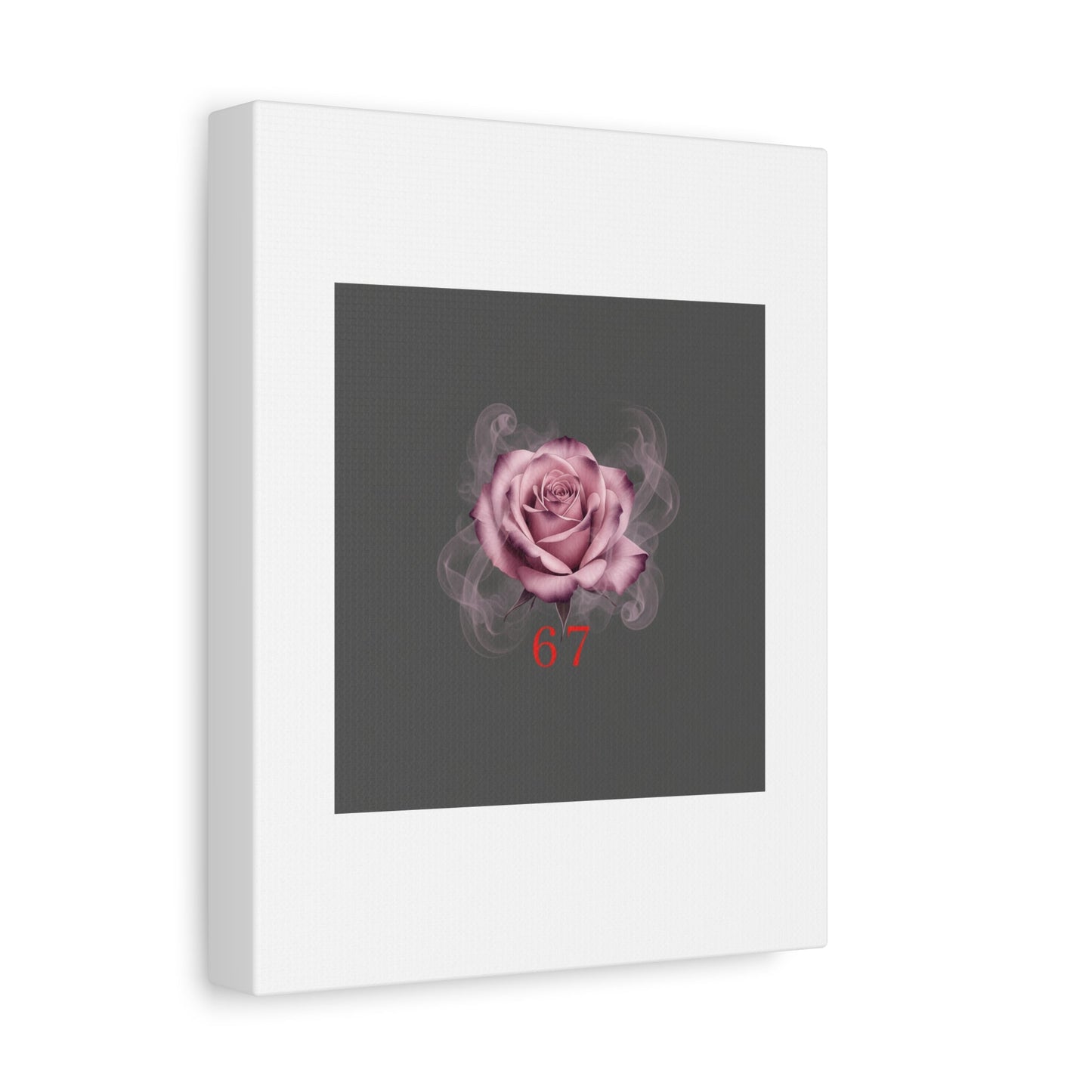 6 7 Valentine's Canvas | Viral Gothic Rose Wall Art | 6 7 Meaning Dark Romance