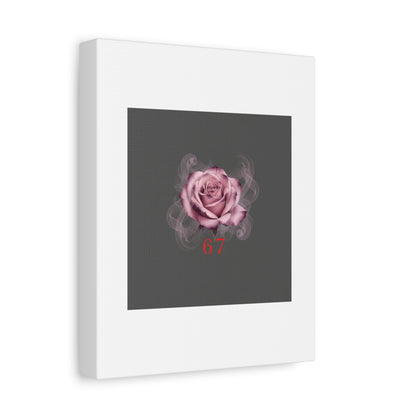6 7 Valentine's Canvas | Viral Gothic Rose Wall Art | 6 7 Meaning Dark Romance