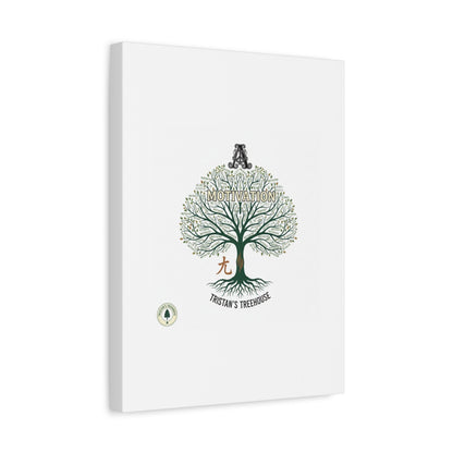 Handwritten Doodle Tree Canvas | Matte Stretched Wall Art