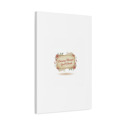 Love Letter Collage Canvas, Vintage Letter Art, Wax Seal Romance Print