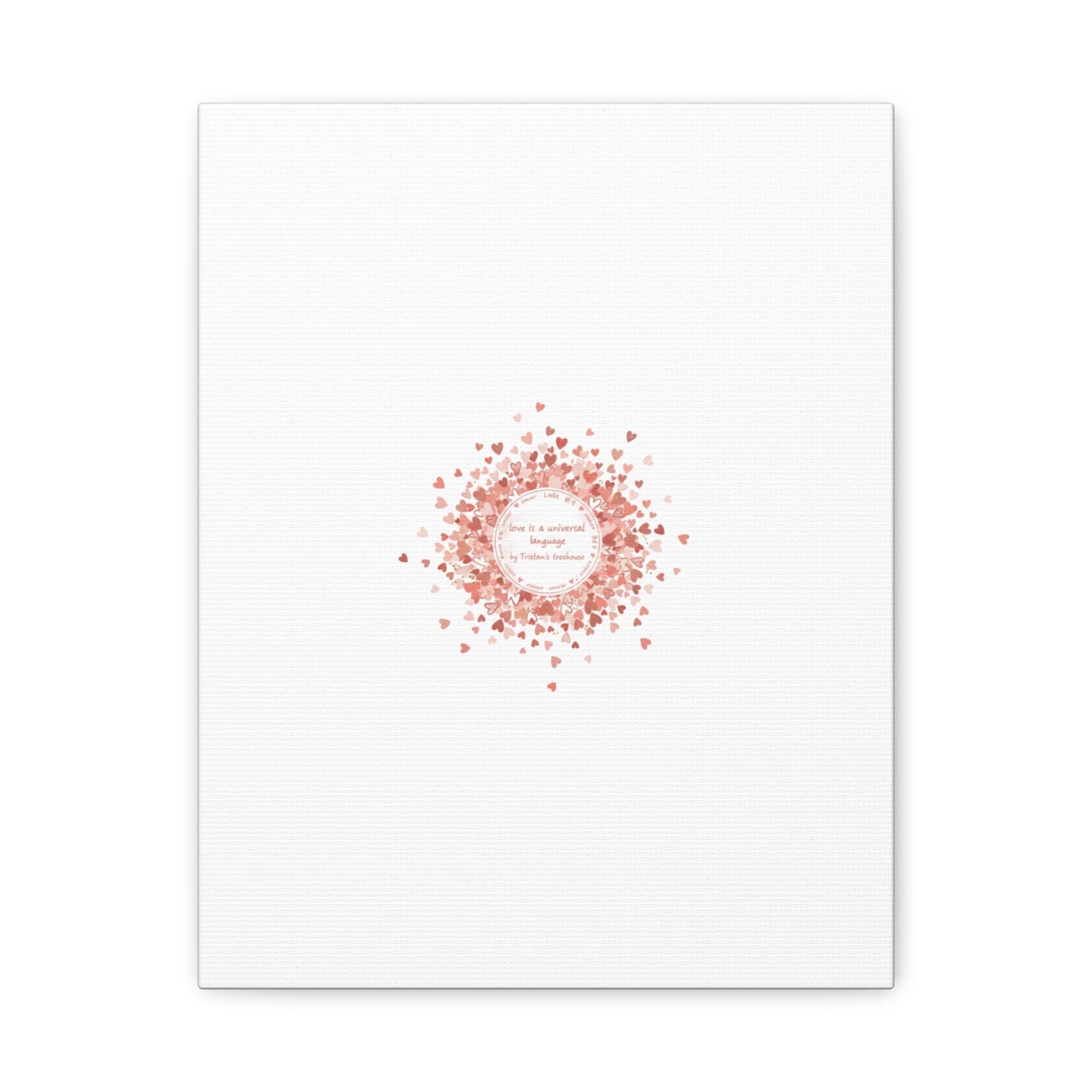 Tiny Heart Confetti Canvas | Matte Stretched Wall Art
