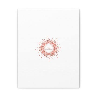 Tiny Heart Confetti Canvas | Matte Stretched Wall Art