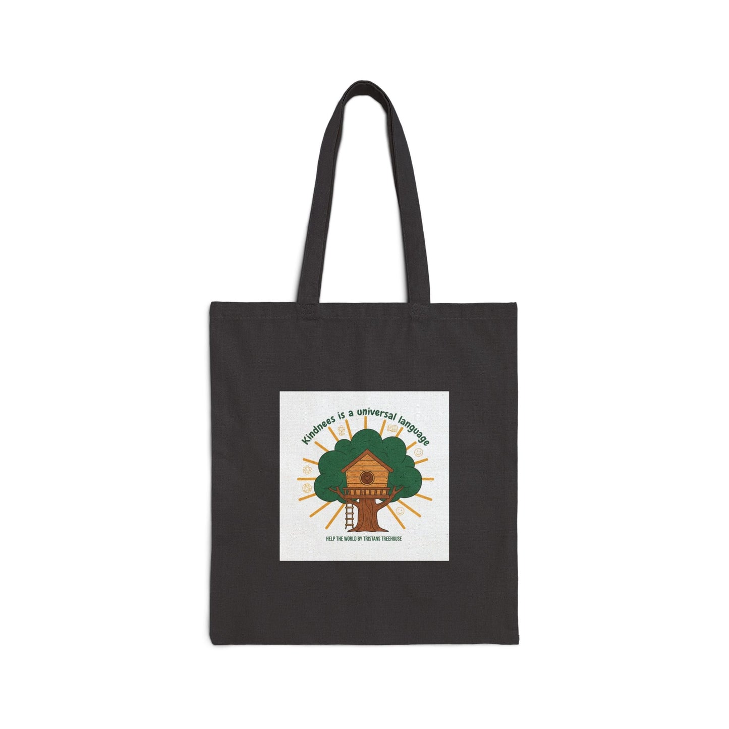 Cute Treehouse Illustration Tote | eco humor, sustainable living