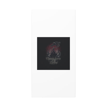 Whispered Secrets of the Shadows Castle Wall Art, Matte Canvas | Gothic Medieval Decor