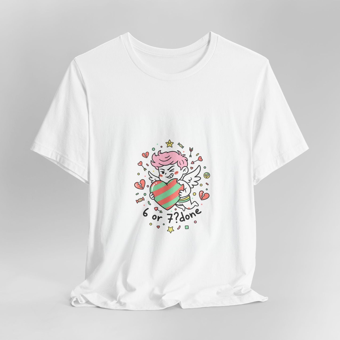 6 7 Weird Cupid Crewneck | Viral Valentine's Sweatshirt | Funny Quirky Love