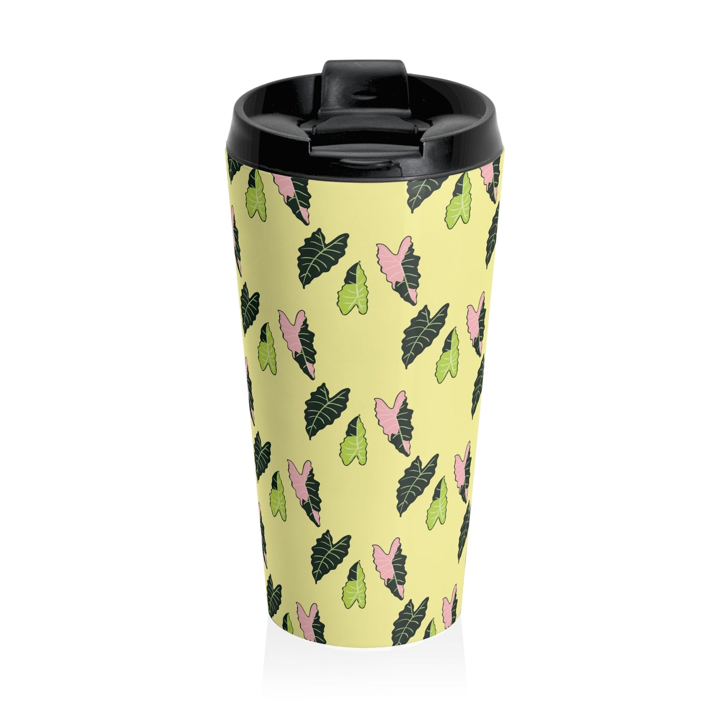Alocasia Pattern 15 oz Vacuum Insulated Stainless Steel Travel Tumbler