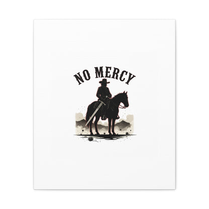 No Mercy Cowboy Skull Canvas | western skull art, gothic Americana