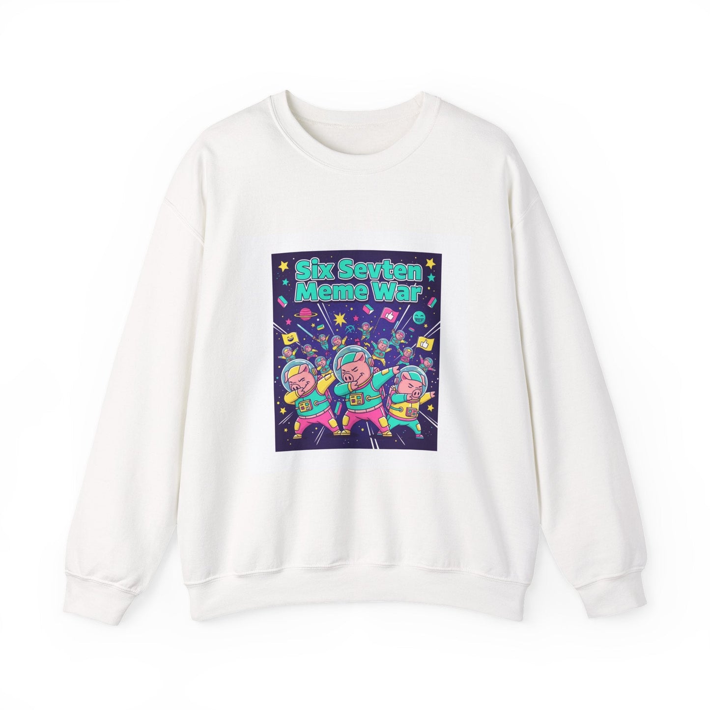 Meme War: Six vs. Seven Crewneck Sweatshirt