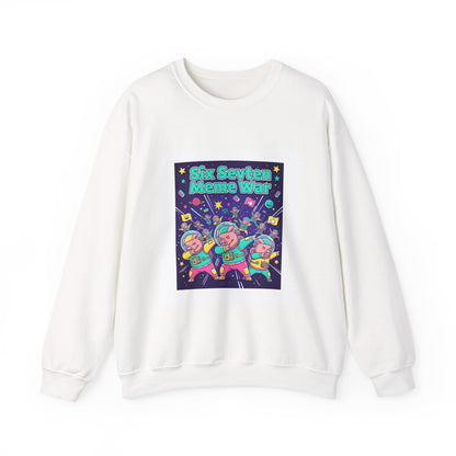 Meme War: Six vs. Seven Crewneck Sweatshirt