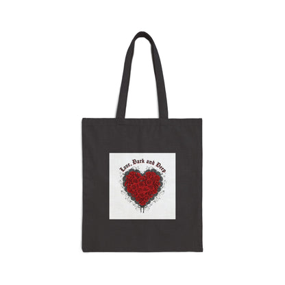 Gothic Romance Heart Tote | 80s Nostalgia, New Romantic Valentine Punk