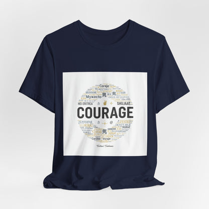 Courage Minimal Wordcloud Tee | Fresh-Start Minimalism, New Page Apparel
