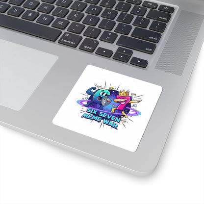 Six Seven Meme War Sticker | Viral Internet Battle Decal