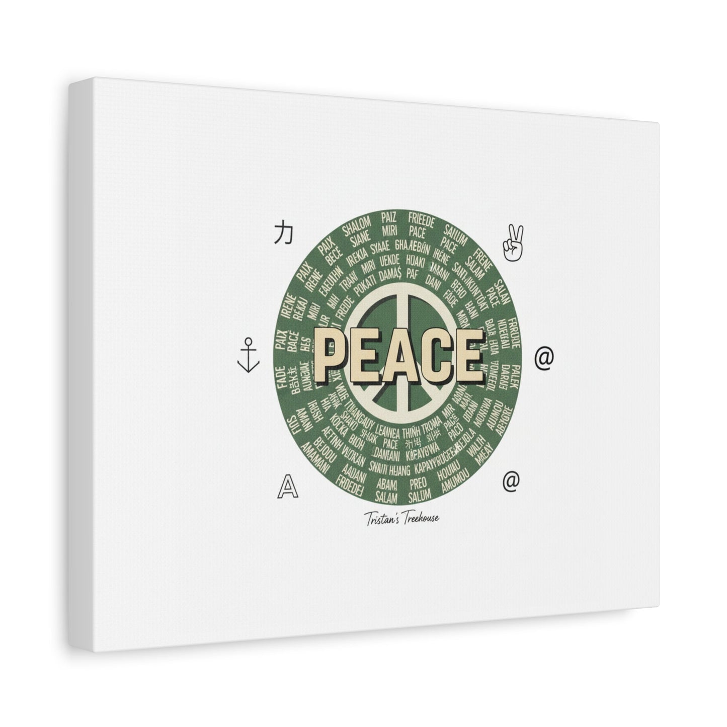 Peace doodle canvas | hand drawn sketch aesthetic, handwritten message