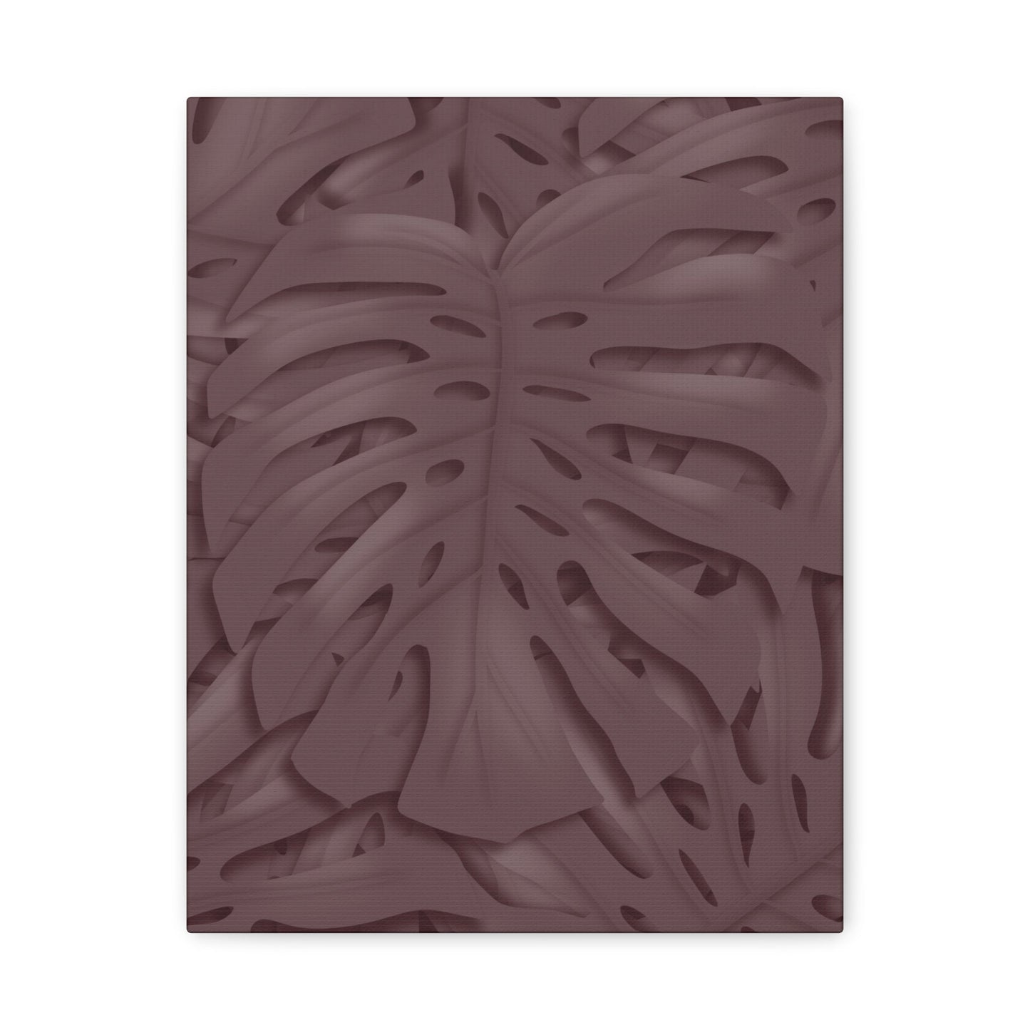 Merlot Monstera Canvas Print – Botanical Wall Art