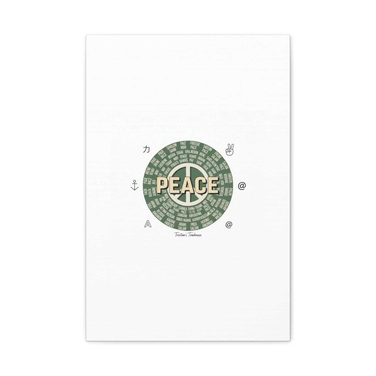 Peace doodle canvas | hand drawn sketch aesthetic, handwritten message