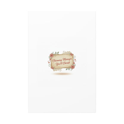 Love Letter Collage Canvas, Vintage Letter Art, Wax Seal Romance Print