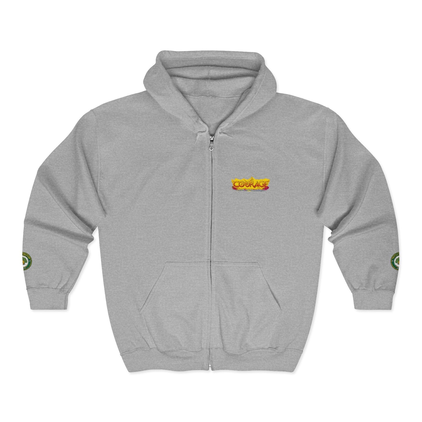 Courage Treehouse Zip Hoodie — “Courage is a universal language”